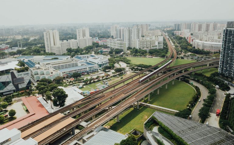 Trains urbains Voies flexibles Fourchu Droit Courbe Rails